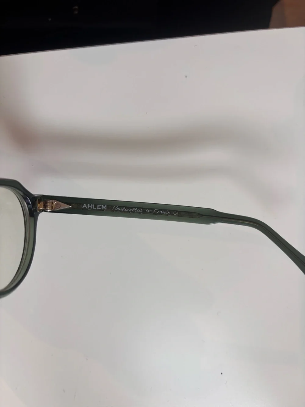 Ahlem Rue Bosquet Eyeglasses in Dark Green with Case